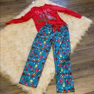 Girls S (7/8) Christmas pajamas